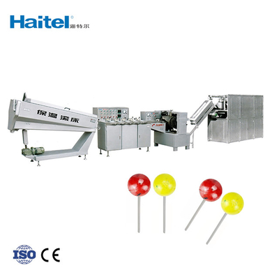 Die Forming Ball Lollipop Candy Making Machine 3.5kw Rod Insertion