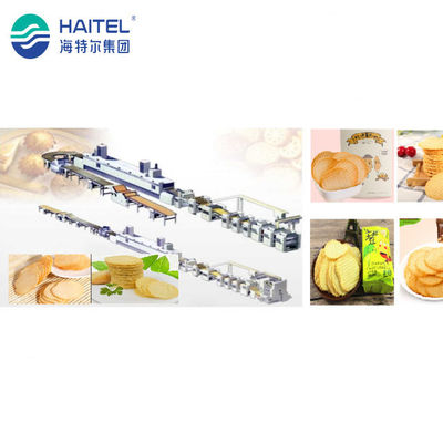 acier inoxydable cuit au four automatique de Chips Making Machine 304 de la pomme de terre 380v